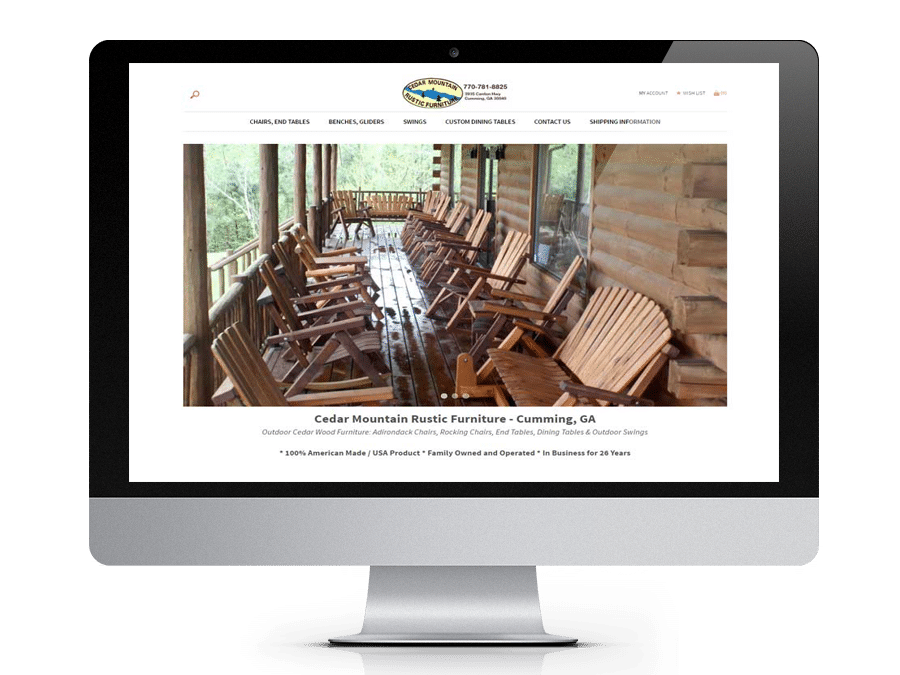 Cedar Mountain Rustic Furniture – eCommerce Store