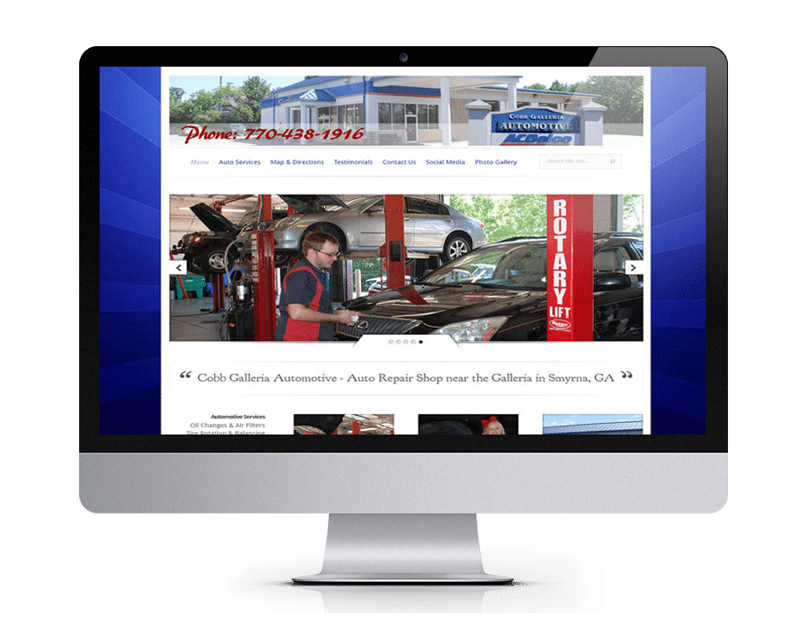 Mechanic website design, auto websites - Gainesville, GA - North Georgia