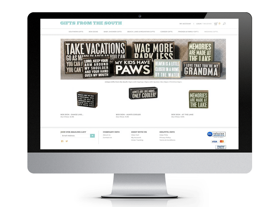 Gifts From the South – eCommerce Store