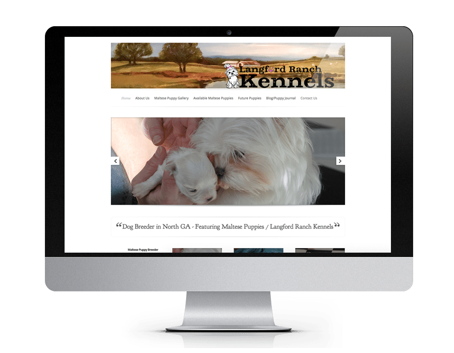 Dog kennel websites, custom web design - Gainesville, GA - North Georgia
