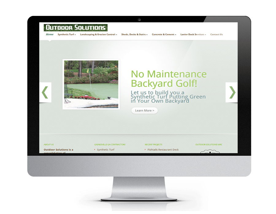 Golf website design, website design - Gainesville, GA - North Georgia