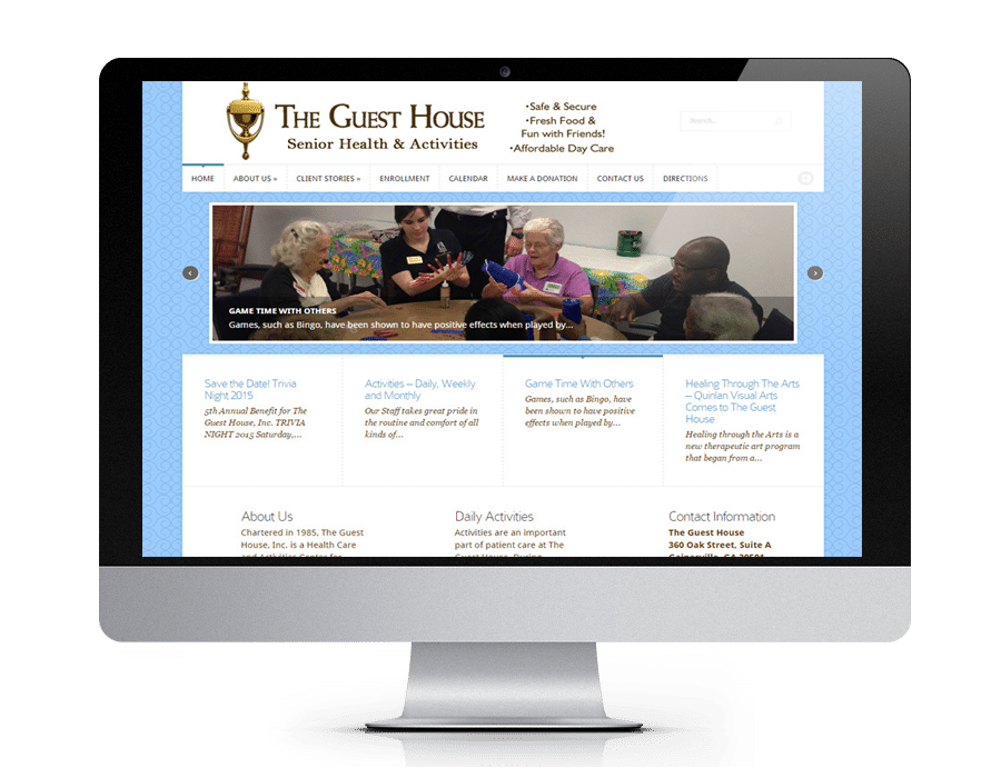 Assisted Living websites, custom website design - Gainesville, GA - North Georgia
